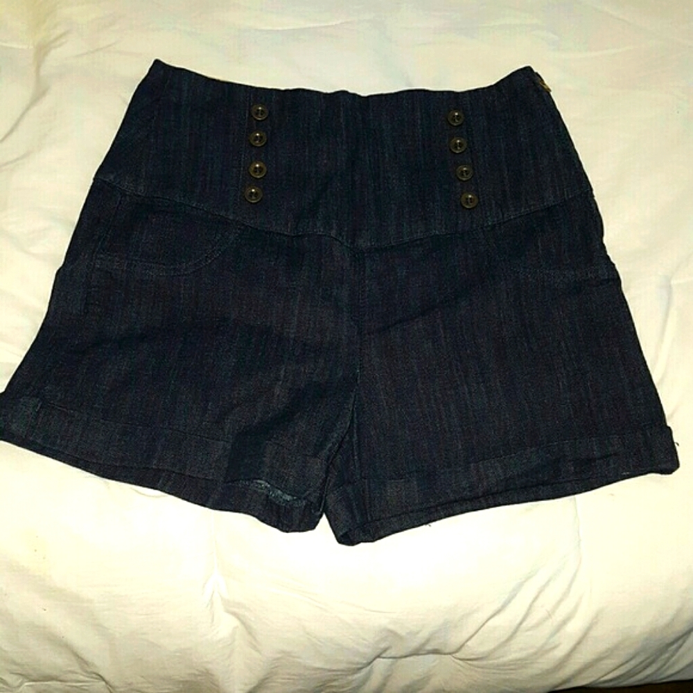Sneak Peak Denim Shorts-Firm price